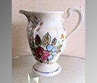 Blue Ridge Southern Potteries Easter Parade Milady Pitcher. Fully signed underneath and in pristine condition $145