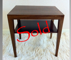 Danish Rosewood by Severin Hansen Jr/Ole Wanscher 1950's with paper label. This table has great clean lines and is in excellent condition. 19" tall by 14" wide and 18" long.